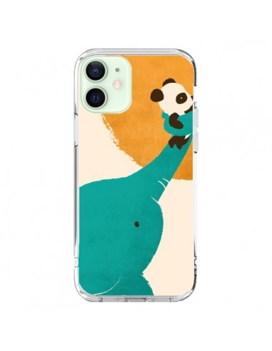 Coque iPhone 12 Mini Elephant Help Panda - Jay Fleck