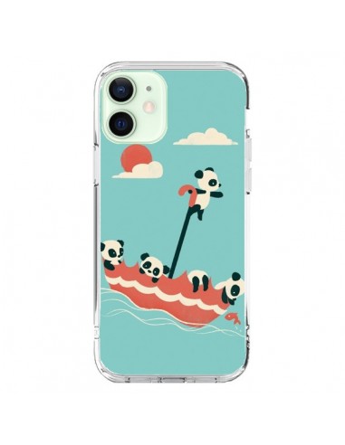 iPhone 12 Mini Case Umbrella floating Panda - Jay Fleck