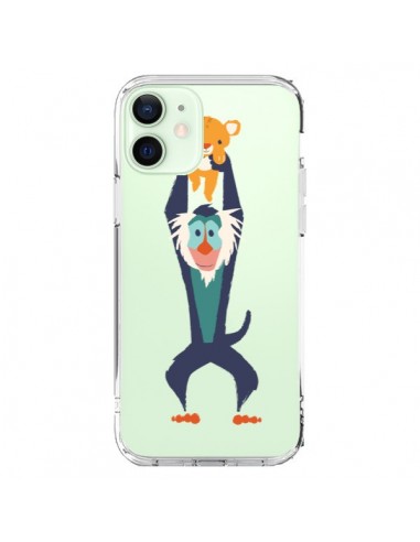 Coque iPhone 12 Mini Futur Roi Lion King Rafiki Transparente - Jay Fleck