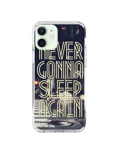 Coque iPhone 12 Mini Never Gonna Sleep New York City - Javier Martinez