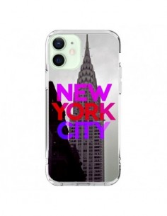 iPhone 12 Mini Case New York City Pink Red - Javier Martinez