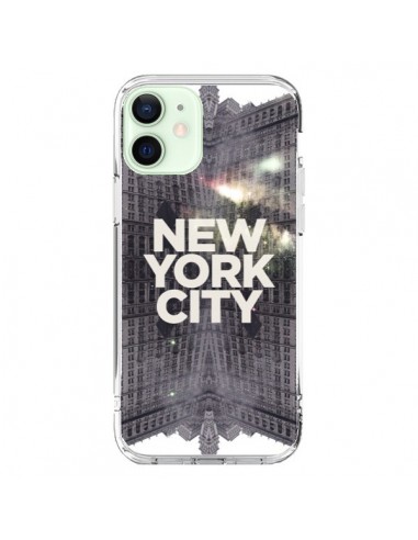Coque iPhone 12 Mini New York City Gris - Javier Martinez