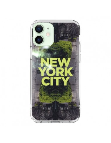 Coque iPhone 12 Mini New York City Vert - Javier Martinez