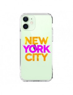 Coque iPhone 12 Mini New York City NYC Orange Rose...