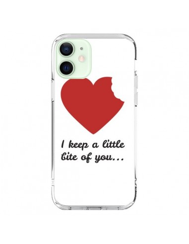 Coque iPhone 12 Mini I Keep a little bite of you Coeur Love Amour - Julien Martinez