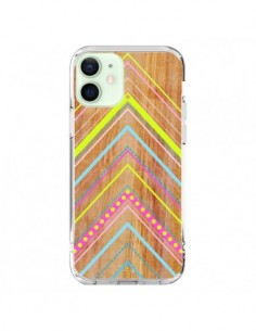 iPhone 12 Mini Case Wooden Chevron Pink Wood Aztec Tribal...