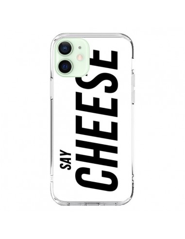 Coque iPhone 12 Mini Say Cheese Smile Blanc - Jonathan Perez