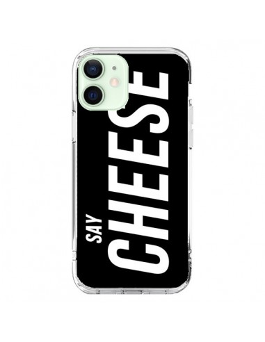 Coque iPhone 12 Mini Say Cheese Smile Noir - Jonathan Perez