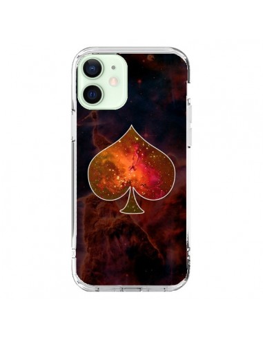 Coque iPhone 12 Mini Nebula Spade Pique Galaxie - Jonathan Perez