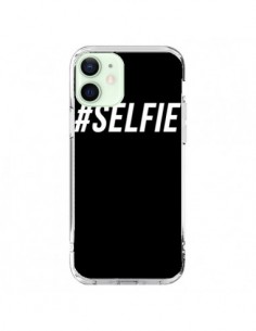 Cover iPhone 12 Mini Hashtag Selfie Bianco Verticale -...