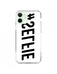 Cover iPhone 12 Mini Hashtag Selfie Nero Rovesciato...