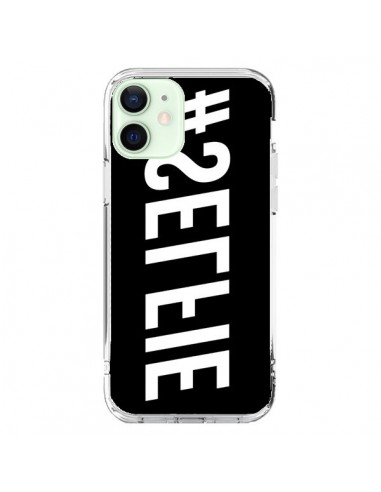 Cover iPhone 12 Mini Hashtag Selfie Bianco Rovesciato Orizzontale - Jonathan Perez