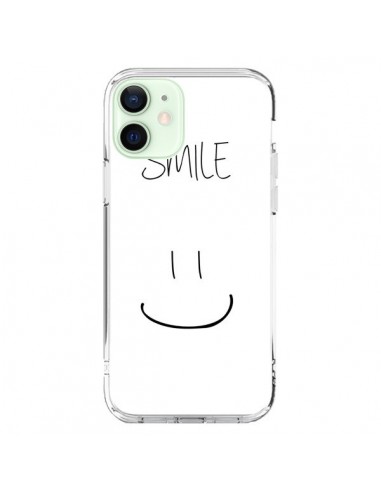 Coque iPhone 12 Mini Smile Souriez en Blanc - Jonathan Perez
