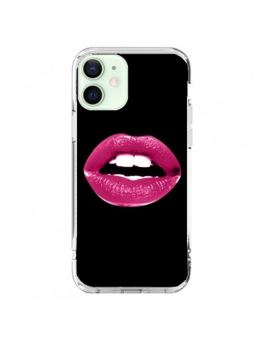 Coque iPhone 12 Mini Lèvres Roses - Jonathan Perez
