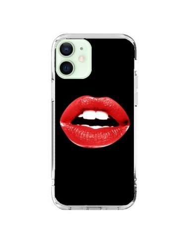 Coque iPhone 12 Mini Lèvres Rouges - Jonathan Perez