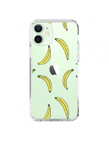 Cover iPhone 12 Mini Banana Frutta Trasparente - Dricia Do