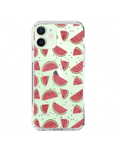 Coque iPhone 12 Mini Pasteques Watermelon Fruit Transparente - Dricia Do