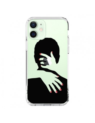 Coque iPhone 12 Mini Calin Hug Mignon Amour Love Cute Transparente - Dricia Do