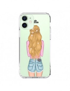 Coque iPhone 12 Mini Blonde Don't Care Transparente -...
