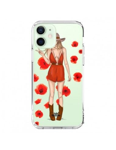 Coque iPhone 12 Mini Young Wild and Free Coachella Transparente - kateillustrate