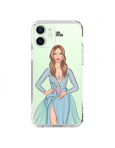 Coque iPhone 12 Mini Cheers Diner Gala Champagne Transparente - kateillustrate
