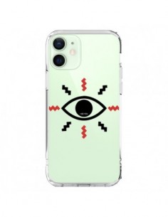 Coque iPhone 12 Mini Eye I See You Oeil Transparente -...