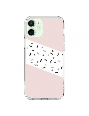 Coque iPhone 12 Mini Festive Pattern Rose - Koura-Rosy Kane