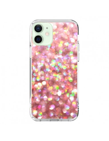 Coque iPhone 12 Mini Paillettes Pinkalicious - Lisa Argyropoulos
