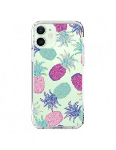 Cover iPhone 12 Mini Ananas Frutta Estate Trasparente -...