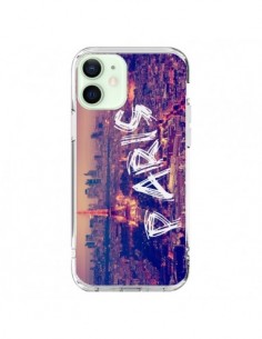 Coque iPhone 12 Mini Paris Tour Eiffel Tower Nuit - Laetitia