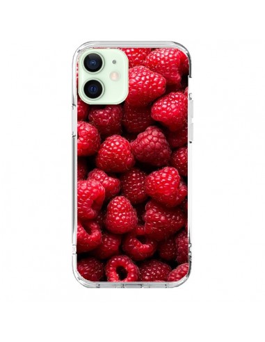 Coque iPhone 12 Mini Framboise Raspberry Fruit - Laetitia