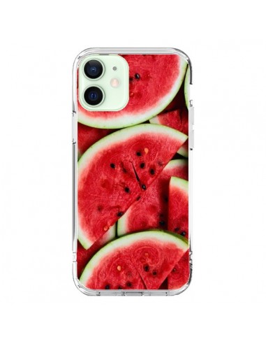 Coque iPhone 12 Mini Pastèque Watermelon Fruit - Laetitia