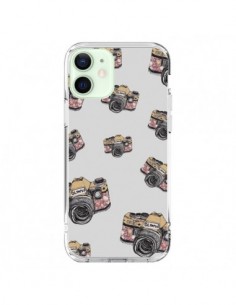 Coque iPhone 12 Mini Appareil photo vintage Rose - Laetitia
