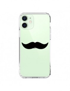 Cover iPhone 12 Mini Baffi Movember Trasparente - Laetitia