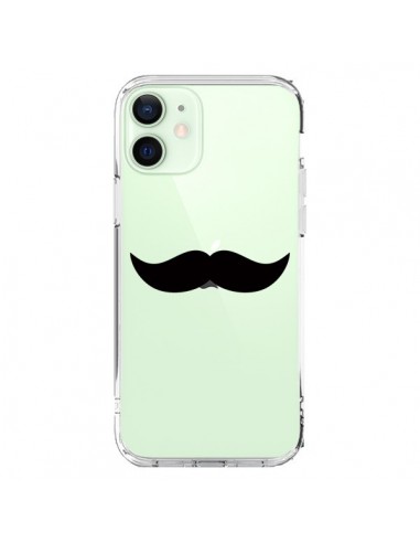 Coque iPhone 12 Mini Moustache Movember Transparente - Laetitia