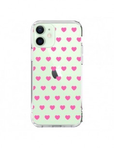 Coque iPhone 12 Mini Coeur Heart Love Amour Rose...