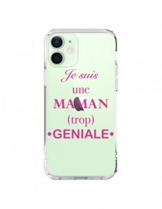 Coque iPhone 12 Mini Je suis une maman trop géniale...