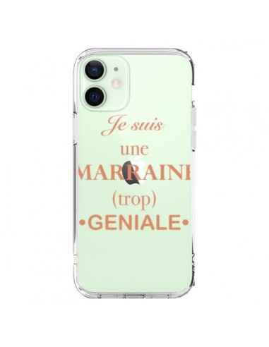 iPhone 12 Mini Case Sono una Madrina geniale Clear - Laetitia