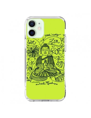 Coque iPhone 12 Mini Buddha Listen to your body Love Zen Relax - Leellouebrigitte