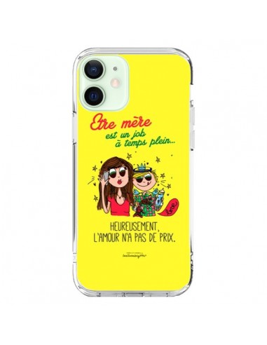 Coque iPhone 12 Mini Etre mère est un job à plein temps Fête des Mères - Leellouebrigitte