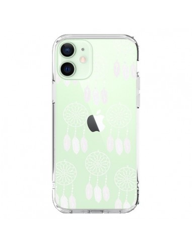 Cover iPhone 12 Mini Acchiappasogni Bianco Dreamcatcher Mini Trasparente - Petit Griffin