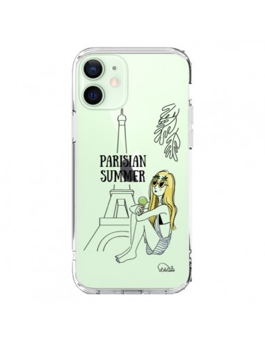 Coque iPhone 12 Mini Parisian Summer Ete Parisien Transparente - Lolo Santo