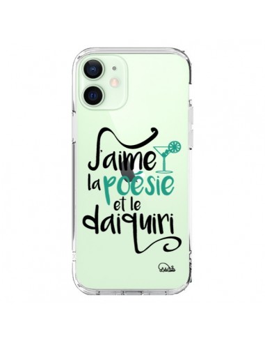 iPhone 12 Mini Case J'aime la poésie e le daiquiri Clear - Lolo Santo