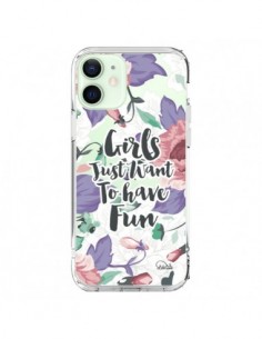 Cover iPhone 12 Mini Ragazza Divertente Trasparente -...