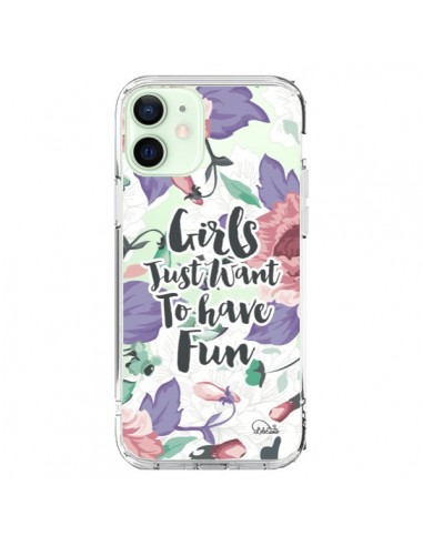 Cover iPhone 12 Mini Ragazza Divertente Trasparente - Lolo Santo