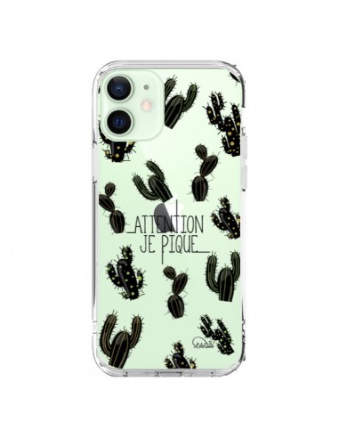 Coque iPhone 12 Mini Cactus Je Pique Transparente - Lolo Santo