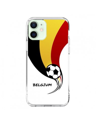 Coque iPhone 12 Mini Equipe Belgique Belgium Football - Madotta