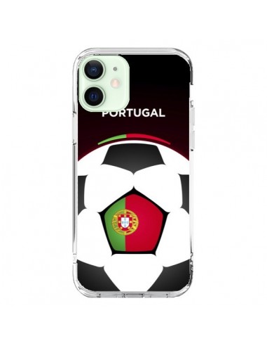 Coque iPhone 12 Mini Portugal Ballon Football - Madotta