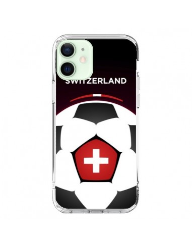 Coque iPhone 12 Mini Suisse Ballon Football - Madotta