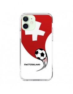 Coque iPhone 12 Mini Equipe Suisse Switzerland Football -...